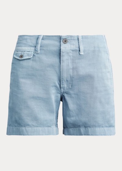 Pantalones Cortos Polo Ralph Lauren Mujer Azules - Cotton - ZLBCK4976